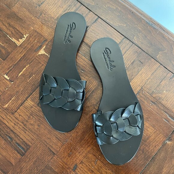 Dragon Real Italian Leather Flat Slip on Sandal - Picture 5 of 8